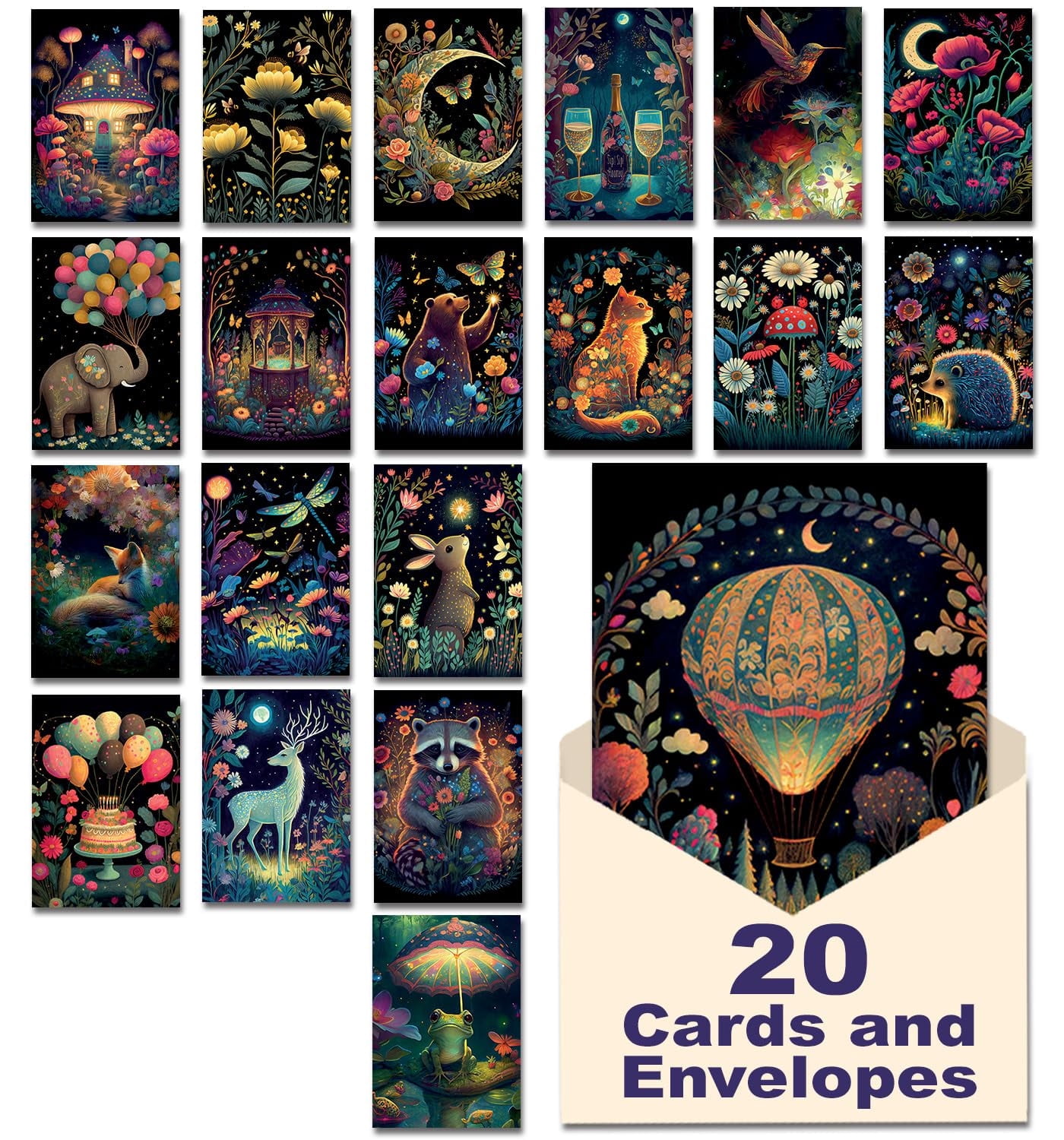 Leanin Box of  20 Leaning Tree Cards. From the early 2000\'s main image 0