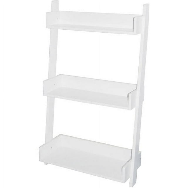 Leaning 3-Tier Bookcase, Multiple Colors