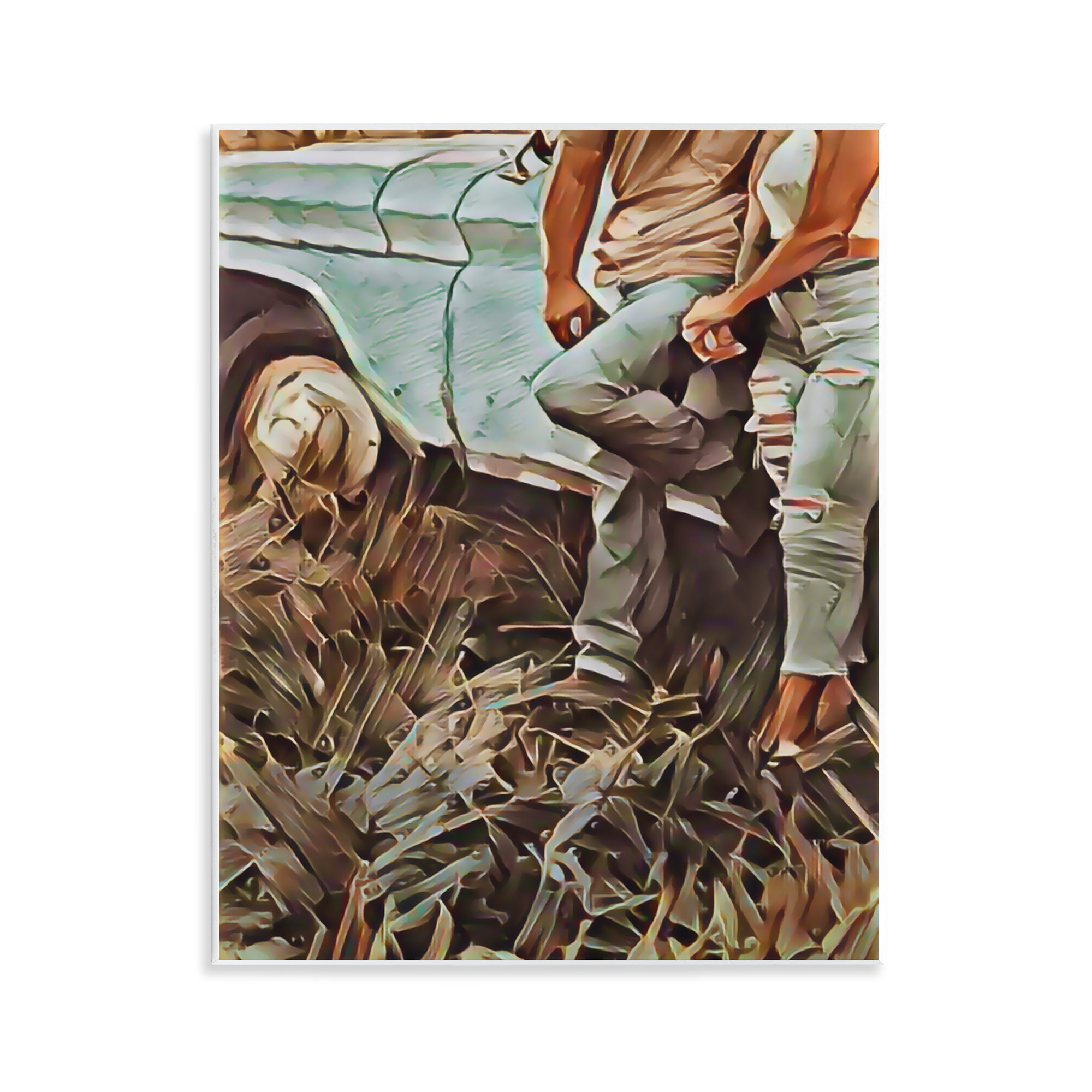 Leaning In Kisses Wall Plaque Art, design by Jesse Keith