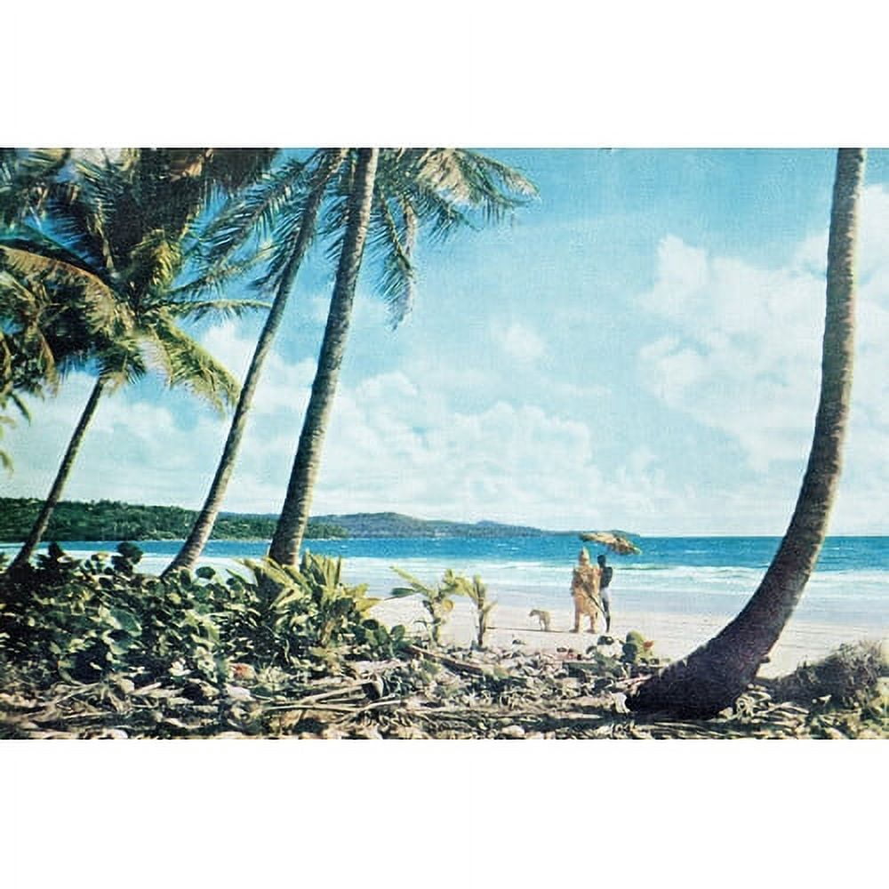 "Leaning Palms" Painting Print on Wrapped Canvas