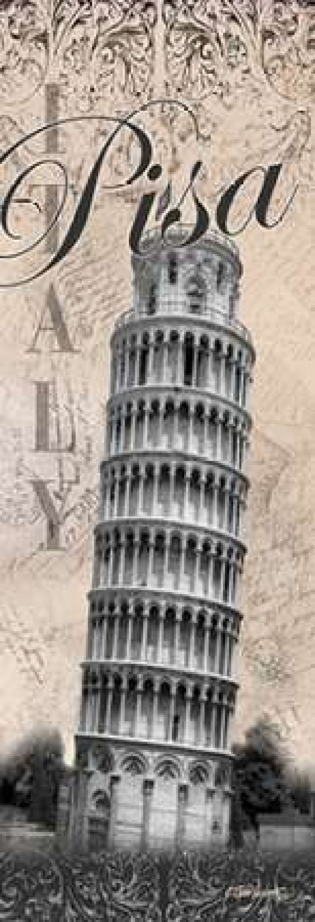 Leaning Tower Canvas Art - Todd Williams (24 x 48)