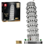 Leaning Tower of Pisa Building Block Sets for Adults 66025, 7652 PCS Large Architecture Model Kit Italy Famous Historical Landmark Building Set