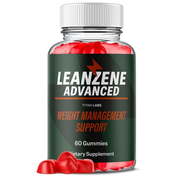 Leanzene Maximum Strength ACV Gummies Advanced Apple Cider Vinegar Supplement 1000MG Formula Lean Zene 60 Gummies