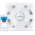 thumbnail image 1 of Leaone Bluetooth Body Fat Scale Usb Rechargeable Smart Digital Bathroom Weight Scale Body Composition Analyzer With Ios & Android App for Body Weight, Fat, Water, Bmi, Bmr, Muscle Mass (White), 1 of 6