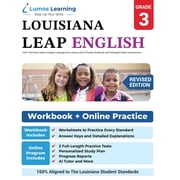 Leap by Lumos Learning LEAP Test Prep Grade 3 English Language Arts Literacy ELA Practice Workbook -length Online Assessments LEAP , Book 1, Paperback
