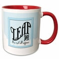 thumbnail image 1 of 3drose, Leap of Faith, 15oz Two-tone Red Mug, 1 of 6