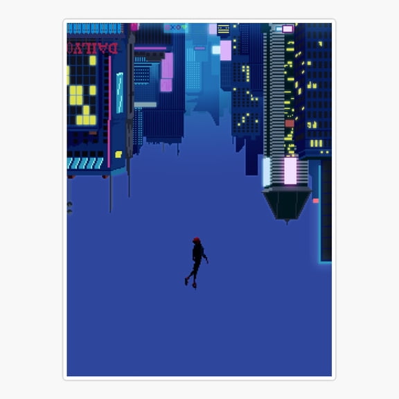 Leap Of Faith Pixel Hero Sticker