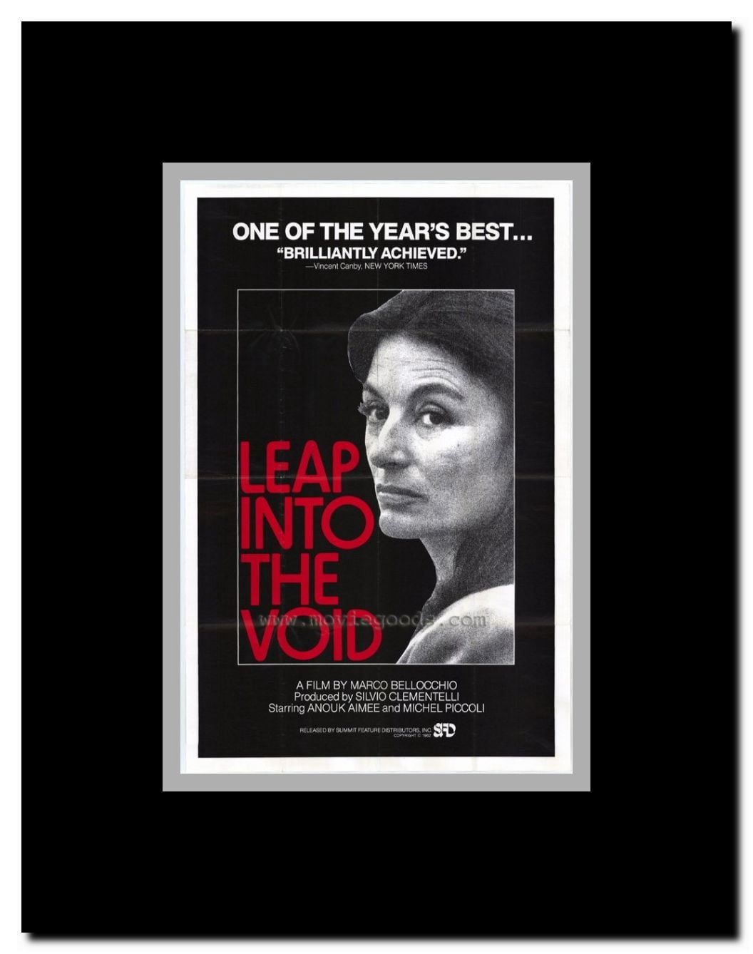 Leap in to the Void Framed Movie Poster