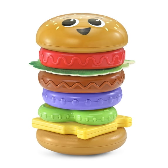 LeapFrog 4-in-1 Learning Hamburger Plastic & fabric Plastic, Fabric with Accessories, Baby and Toddler Toys