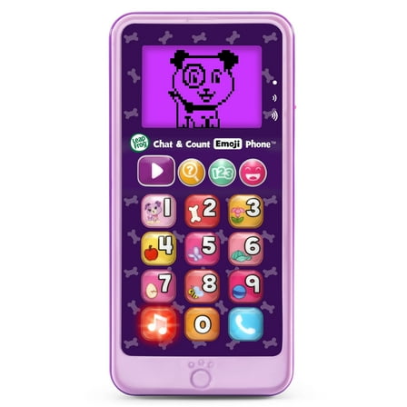 LeapFrog Chat & Count Emoji Phone (Violet) Baby and Toddler Toys