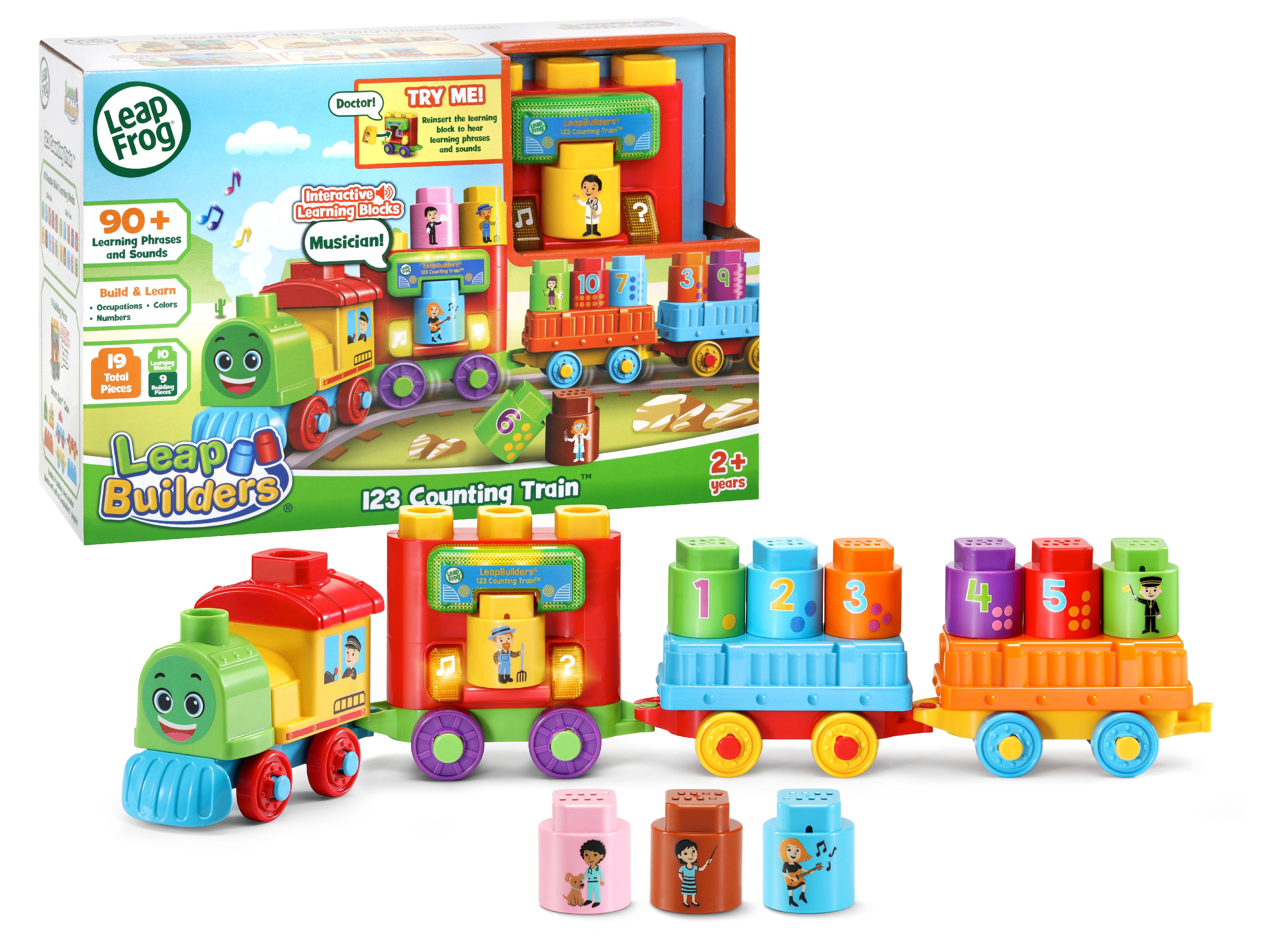LeapFrog LeapBuilders 123 Counting Train Learning Blocks Toy for Kids 