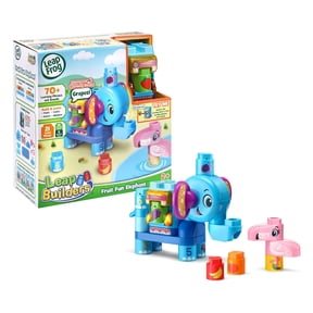 LeapFrog LeapBuilders Fruit Fun Elephant Learning Blocks Toy for Kids