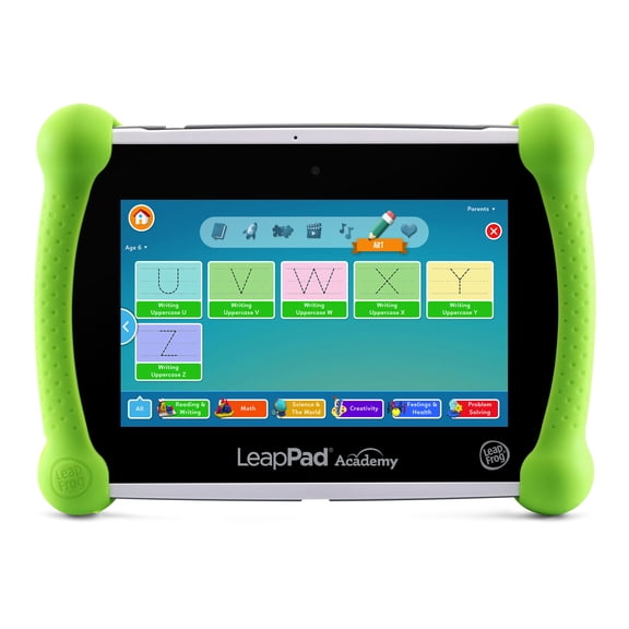 LeapFrog LeapPad Academy Learning Tablet Green Plastic Silicone 3-8 Years 1 Each