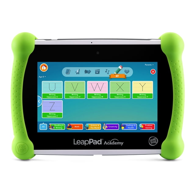 LeapFrog LeapPad Academy Learning Tablet Green Plastic Silicone 3-8 Years 1 Each