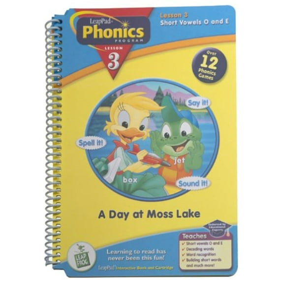 LeapFrog LeapPad Phonics Program Book #3: A Day at Moss Lake electronic-learning-aid-notepad-system-books