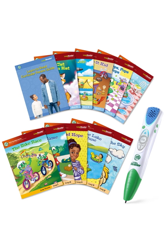 LeapReader Learn-to-Read 10-Book Mega Pack Plastic, Paper with Accessories, Baby and Toddler Toys