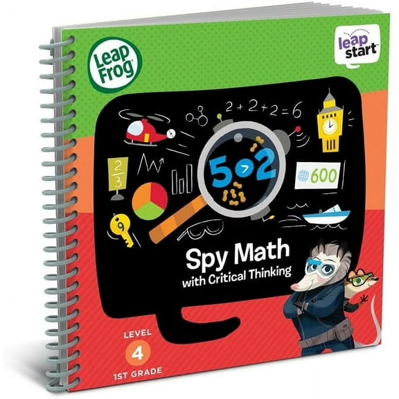 LeapFrog LeapStart 1st Grade Activity Book: Spy Math & Critical Thinking