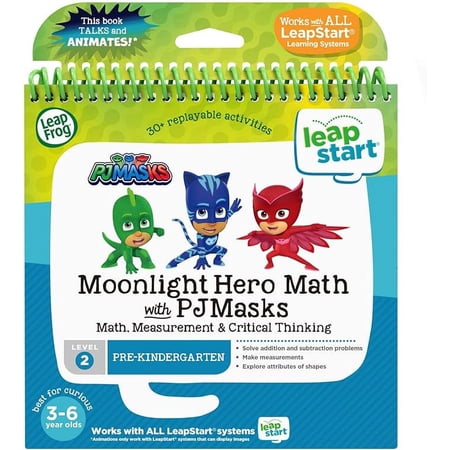 LeapFrog LeapStart 3D Moonlight Hero Math with PJ Masks Book, Level 2
