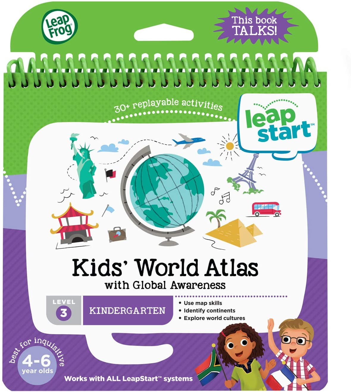 LeapFrog LeapStart Learning Book: Kids' World Atlas, Global
