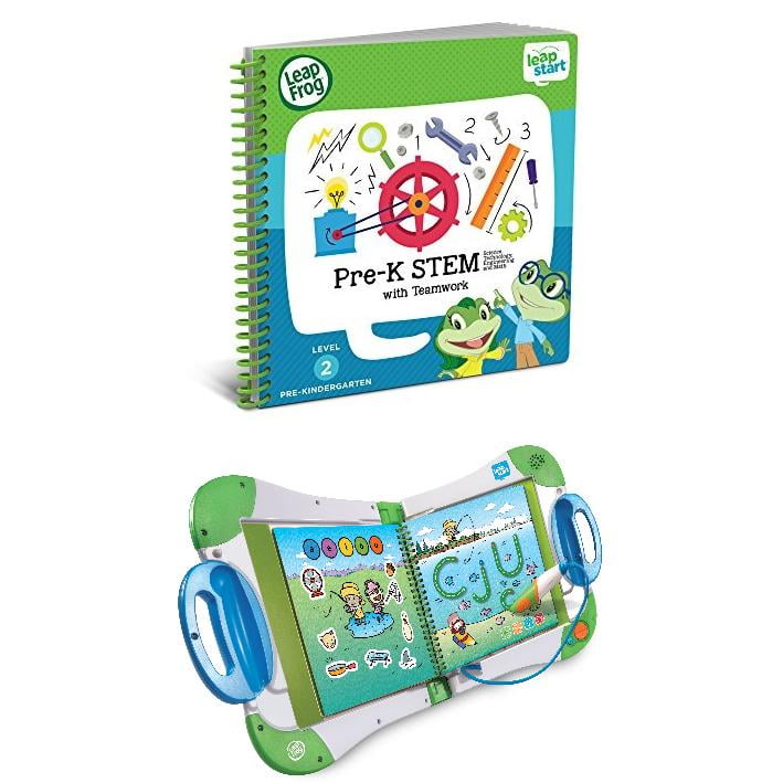 Ages　Learning　Preschool　System　Junior　for　Blocks　free　and　Building　LeapFrog　Interactive　Kids　Book:　2-4　LeapStart　Activity　STEM　Pre-Kindergarten　with