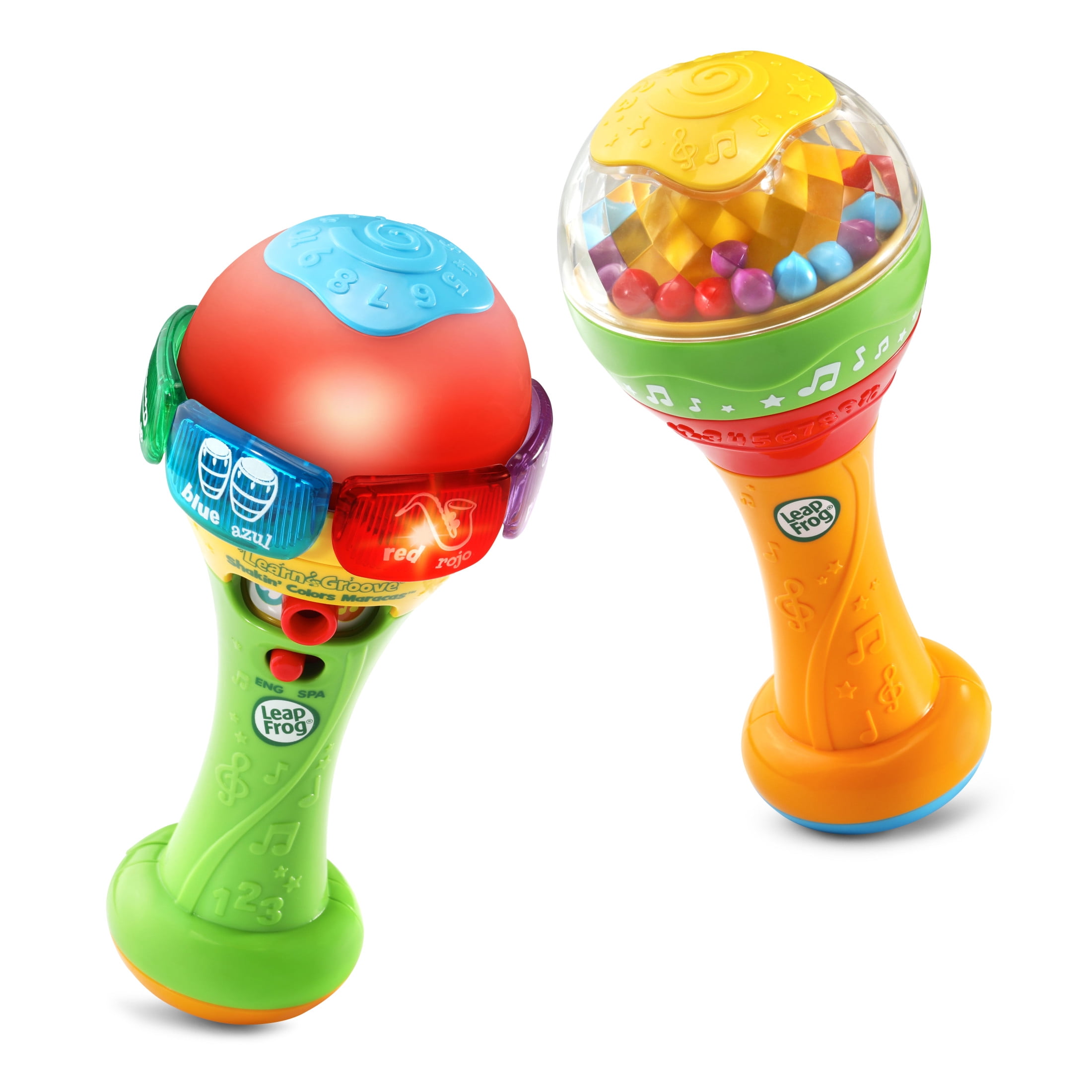 LeapFrog Learn & Groove Shakin' Colors Maracas Baby Toy with Light