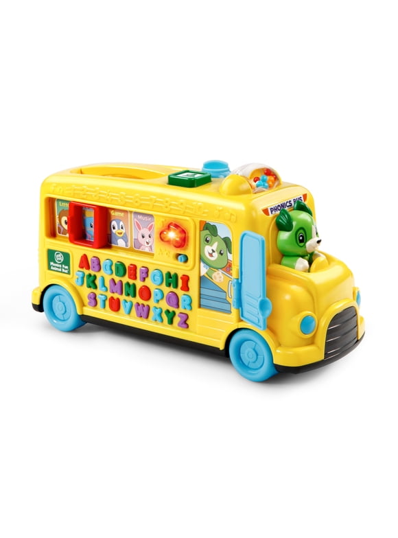 LeapFrog Phonics Fun Animal Bus - Interactive Learning Toy With 26 Letter Buttons