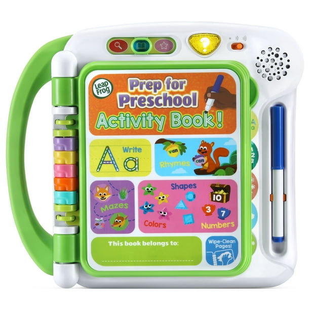 LeapFrog Prep for Preschool Activity Book Electronic Learning Systems with Accessories Included Baby and Toddler Toys