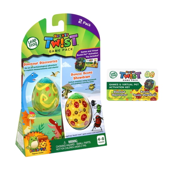 LeapFrog RockIt Twist Dinosaur Discoveries and Banzai Beans Showdown Packs