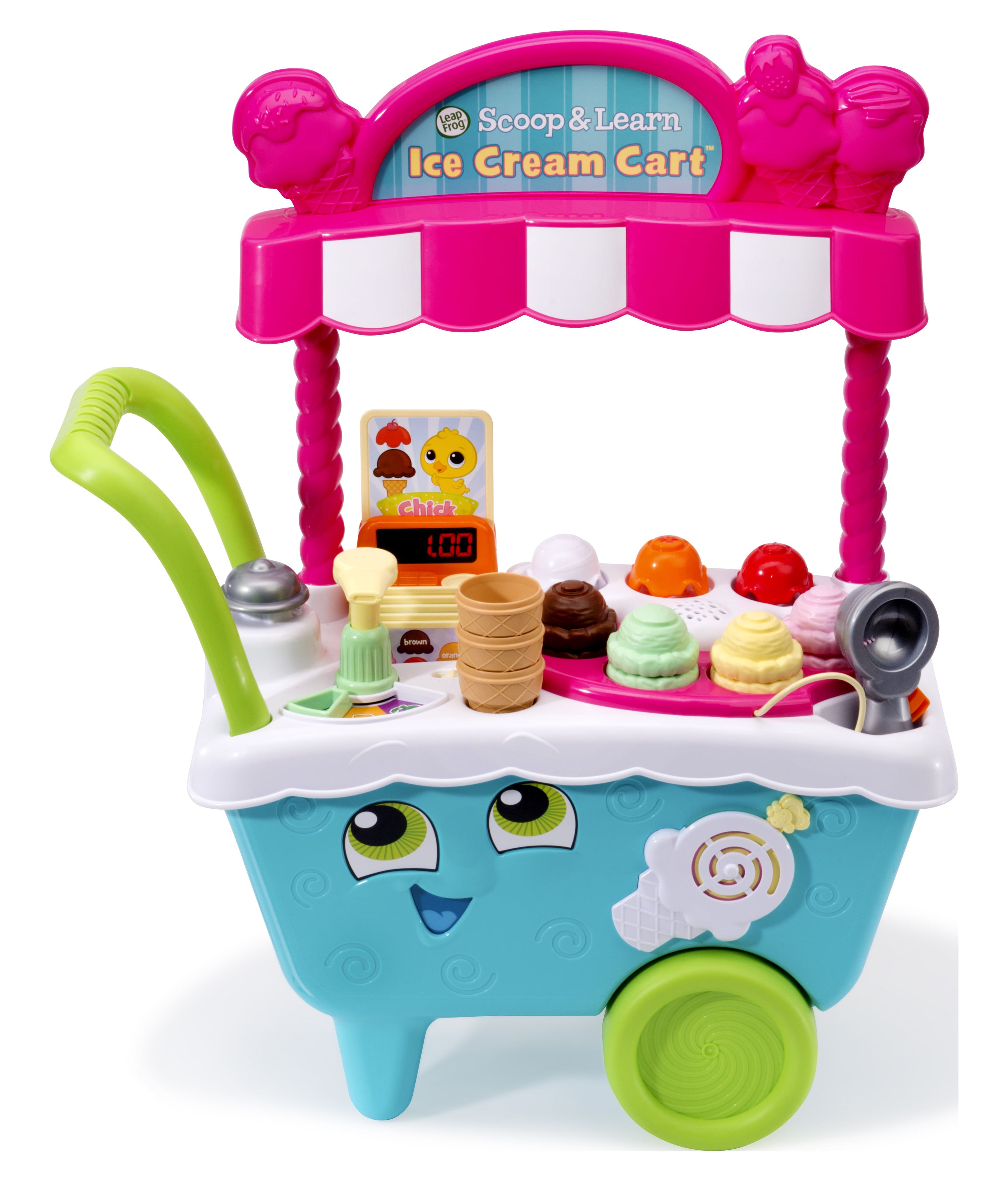 LeapFrog Scoop and Learn Ice Cream Cart, Multi-Color Play Kitchen Toy for Kids - image 1 of 20
