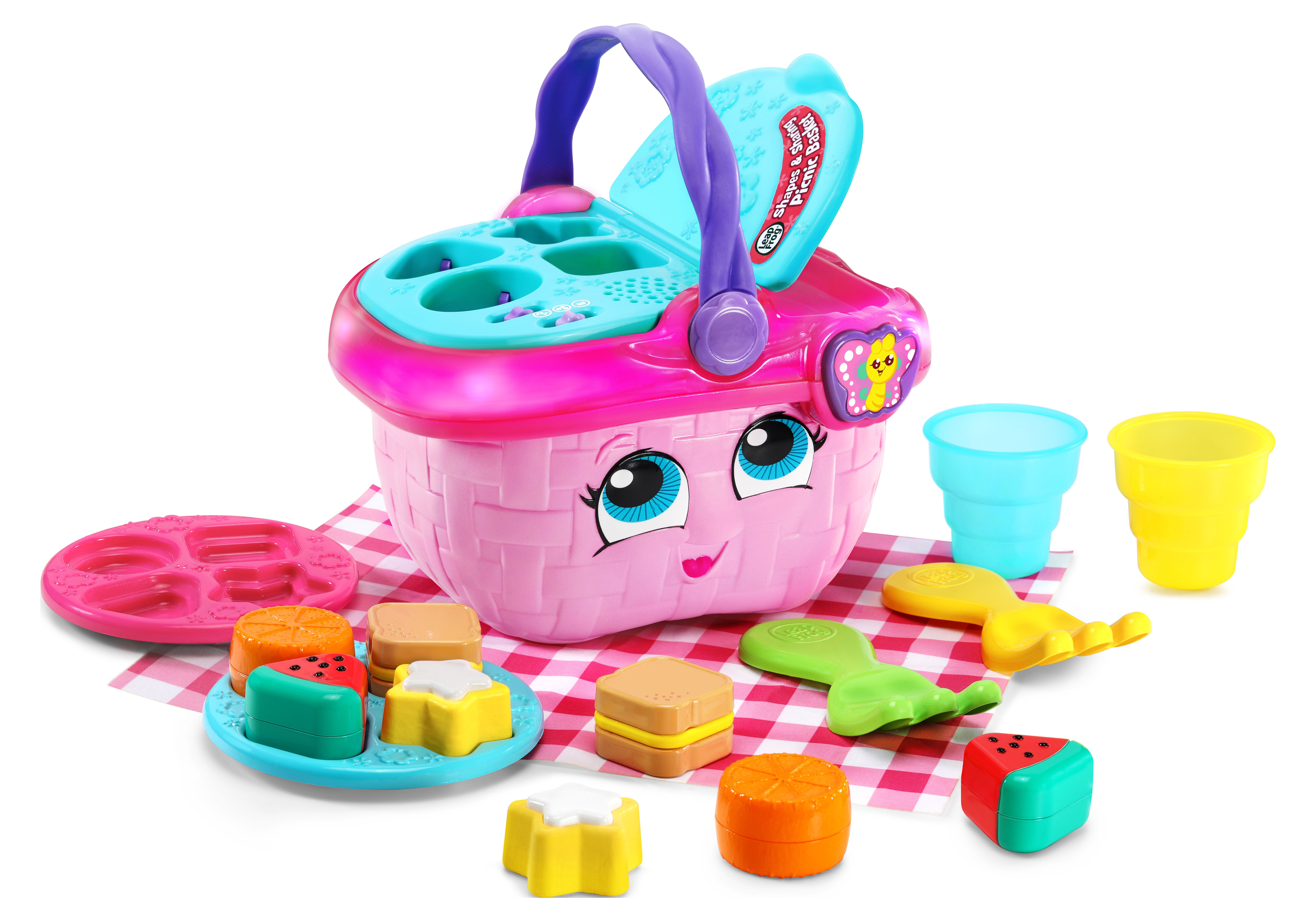 LeapFrog Shapes and Sharing Picnic Basket, Multicolor Role Play Toy for Infants - image 1 of 12