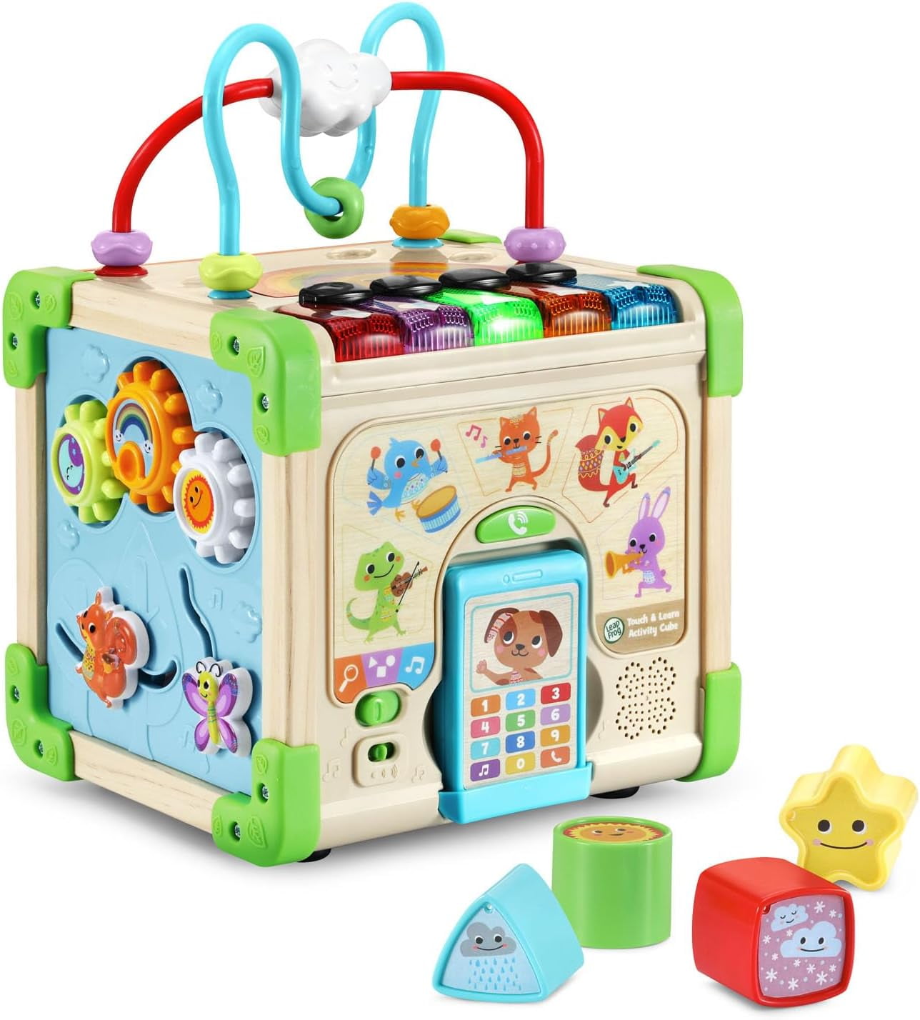 LeapFrog Touch and Learn Wooden Activity Cube Exclusive - Walmart.com