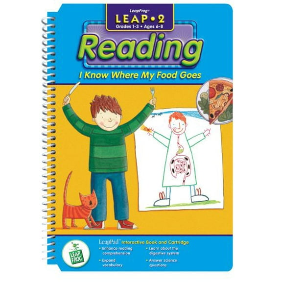 LeapPad: I Know Where My Food Goes Interactive Book & Cartridge - Leap Pad