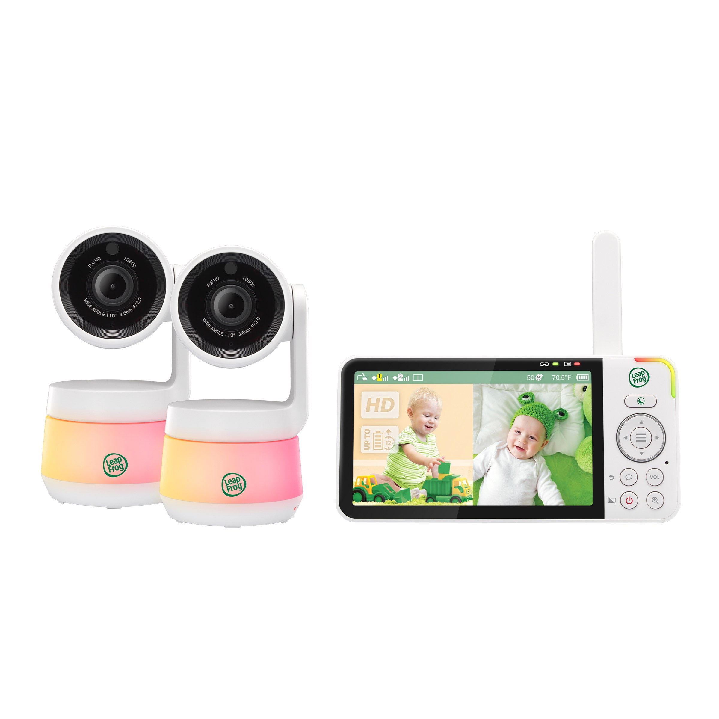 Leapfrog Baby Monitor with WideAngle Viewing, LongLasting Battery, and Audio TwoWay TalkBack