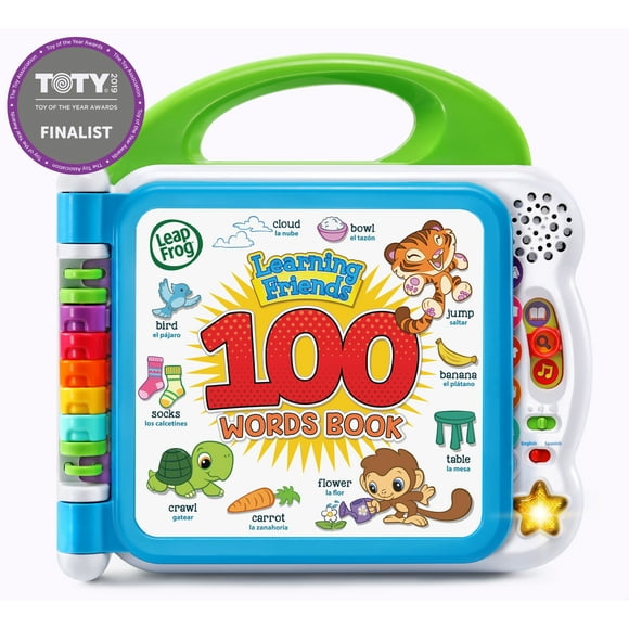 Leapfrog Learning Friends 100 Words Bilingual Electronic Book for Toddlers, Teaches Words, Spanish
