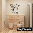 thumbnail image 1 of Leaping Out Water Shark and Moon Decal - 36 Inches, 1 of 1