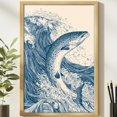 Leaping Trout Wave Fishing Freshwater Fish Angler Poster - Walmart.com
