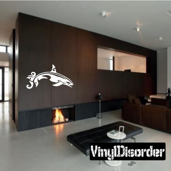 Leaping out of Water Orca Decal - 36 Inches