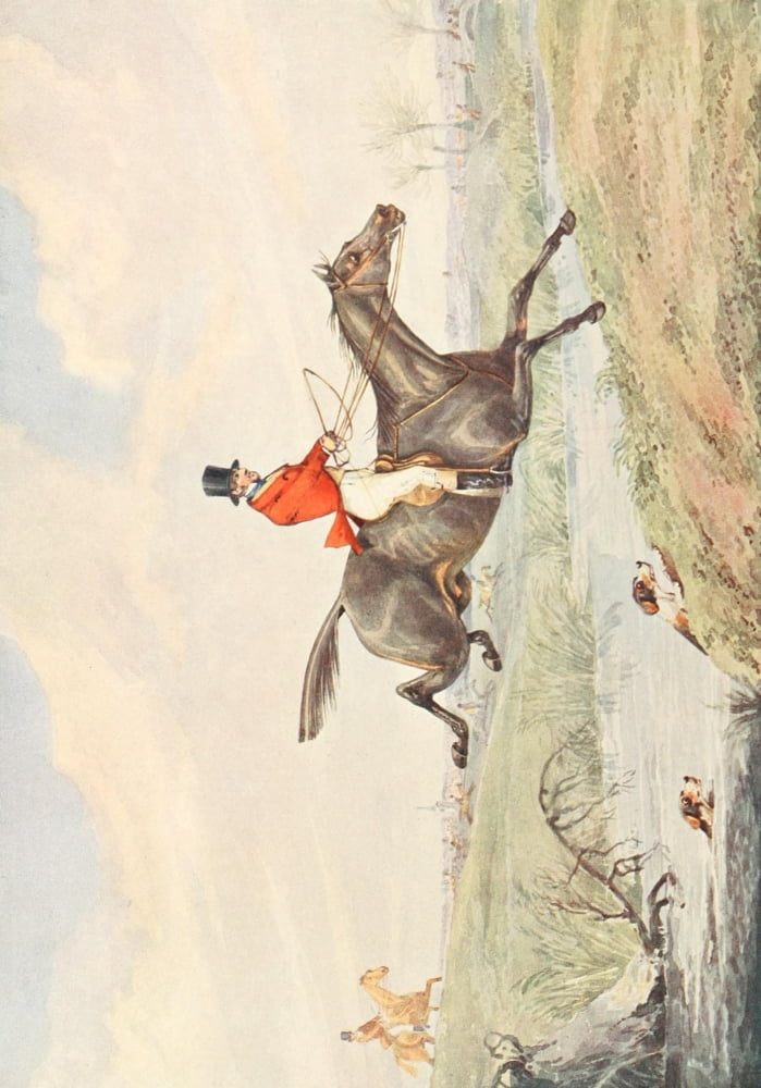 Leaping the brook Canvas Art - Henry Alken (24 x 36)