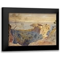 thumbnail image 1 of Lear, Edward 18x14 Black Modern Framed Museum Art Print Titled - Monaco, 1 of 5