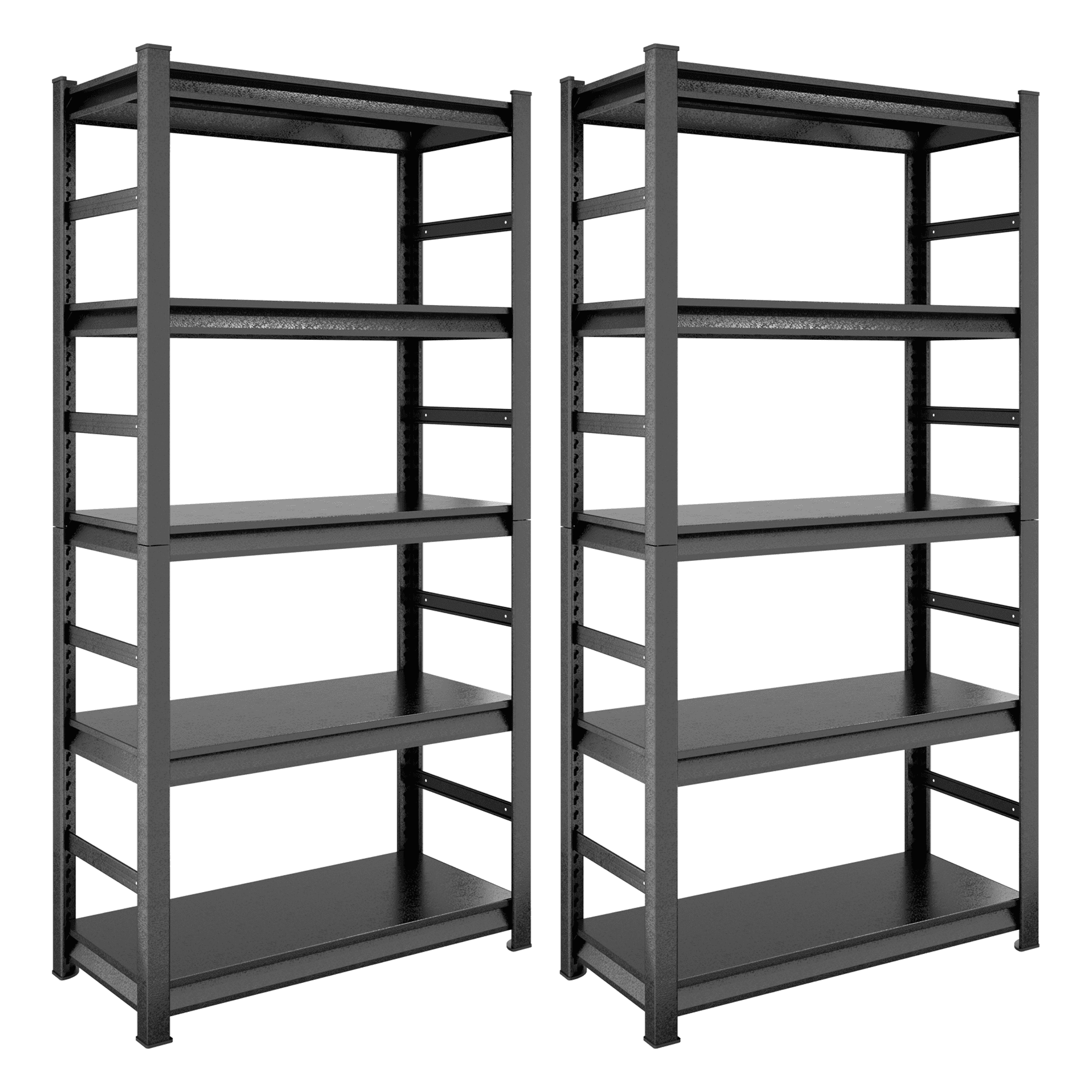 Leariso 2 PCS 63"H Heavy Duty Storage Shelves Adjustable 5Tier Metal