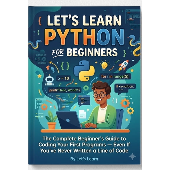 Let's Learn for AI & Technology Let's Learn Python for Beginners: The Complete Beginner's Guide to Coding Your First Programs Even If You've Never Writt, Book 15, (Paperback)