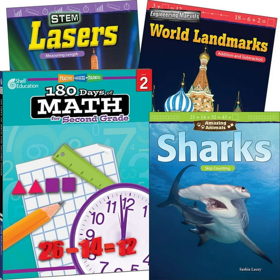 Learn-At-Home: Learn-At-Home: Explore Math Bundle Grade 2: 4-Book Set (Other)