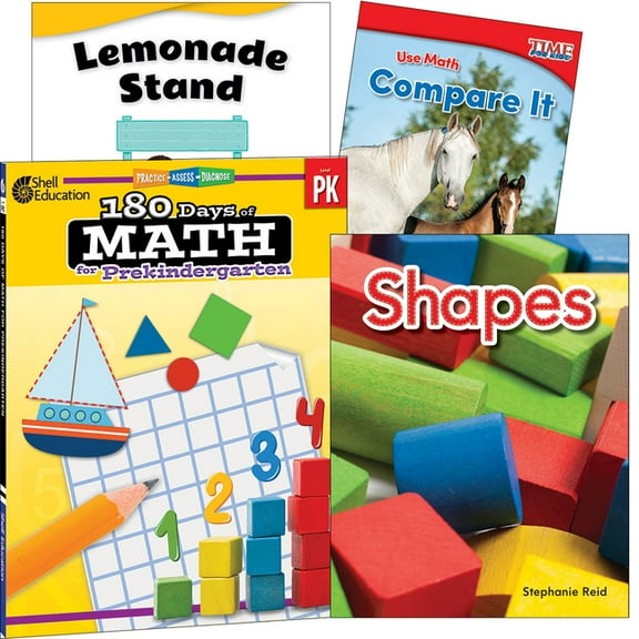 Learn-At-Home: Learn-At-Home: Explore Math Bundle Grade Pk: 4-Book Set (Other)