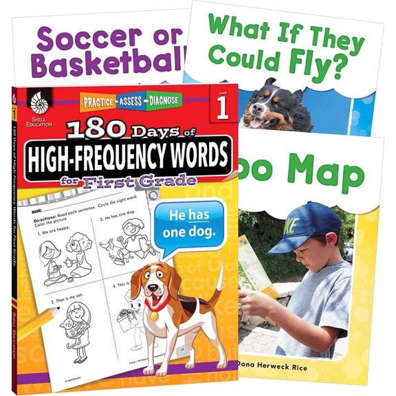 Learn-At-Home: Learn-At-Home: High-Frequency Words Bundle Grade 1: 4-Book Set (Other)