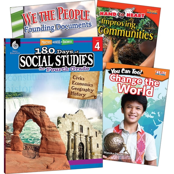Learn-At-Home: Learn-At-Home: Social Studies Bundle Grade 4: 4-Book Set (Other)