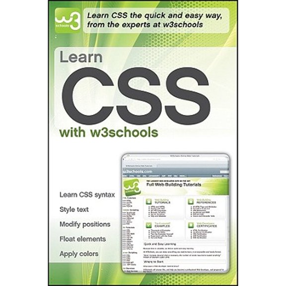 Pre-Owned Learn CSS with w3schools (Paperback) 0470611928 9780470611920