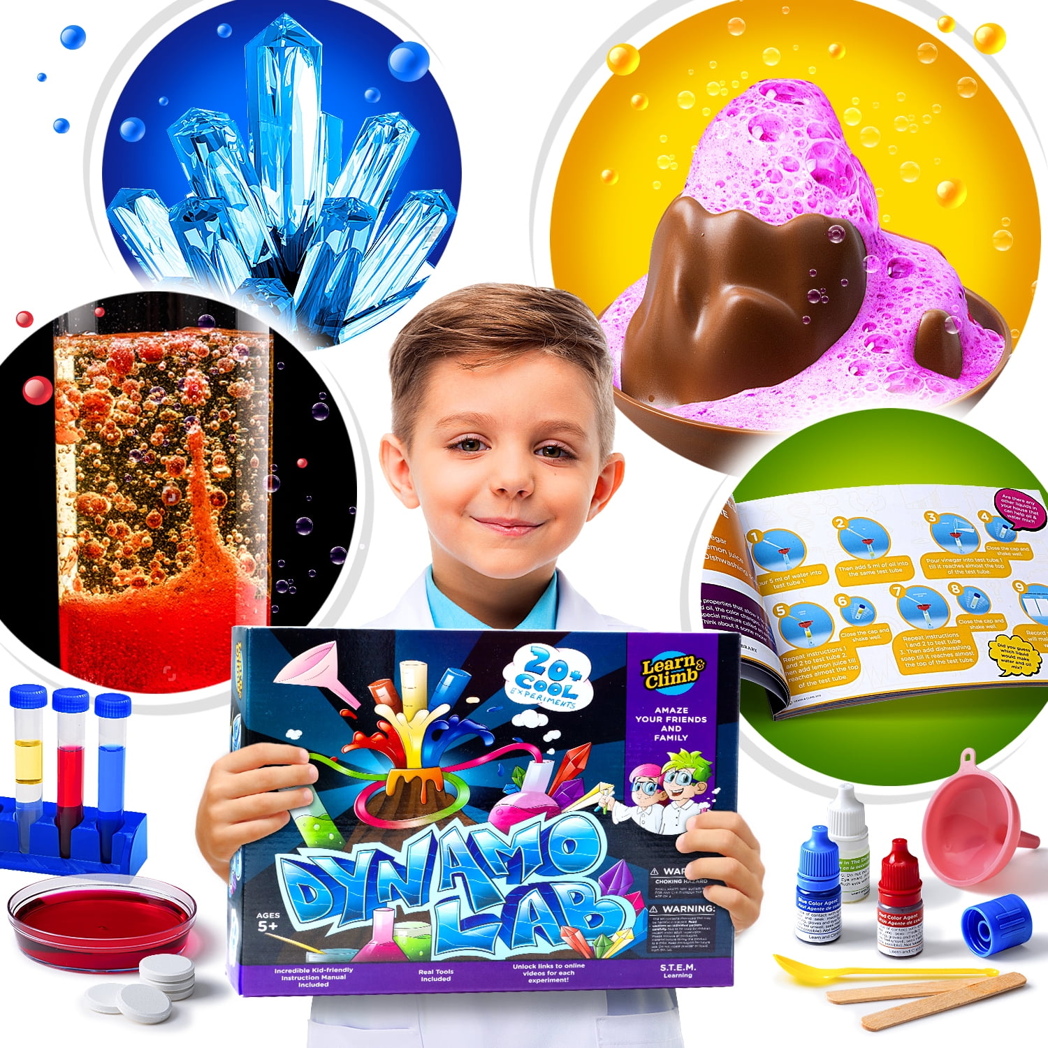  Science Kit for Kids Age 5-7 - 65 Science Experiments Gift Set  : Toys & Games