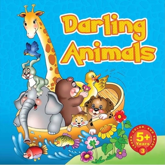 Learn, Color and Enjoy: Darling Animals (Paperback)
