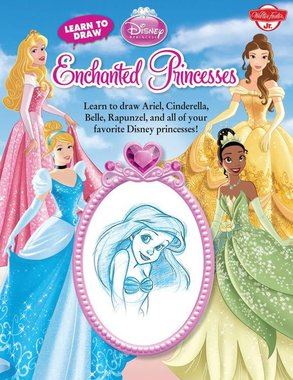 Disney Princess Sketch Cotton Fabric Enchanting Stories | eBay