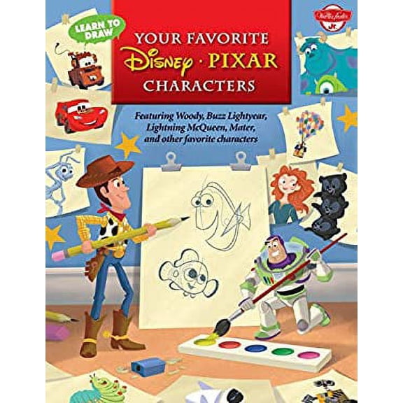 Pre-Owned Learn to Draw Your Favorite Disneypixar Characters: Featuring Woody, Buzz Lightyear, Lightning McQueen, Mater, and Other Favorite Characters (Library Binding) 1939581303 9781939581303